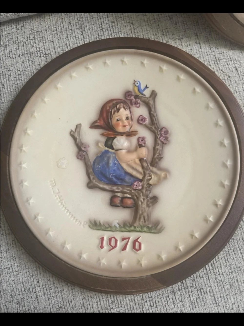 Goebel Brown Framed Hummel-Style Wall Plaques